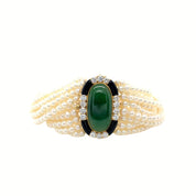 Jade & Pearl Bracelet - K.S. Sze & Sons