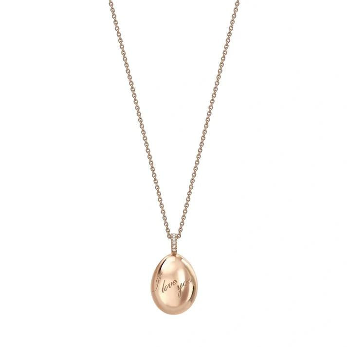 FABERGE I Love You Egg Pendant - K.S. Sze & Sons