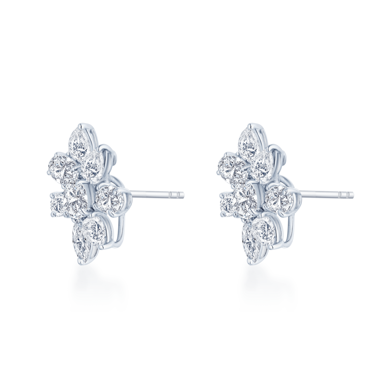 Fancy Shape Diamond Earrings - K.S. Sze & Sons