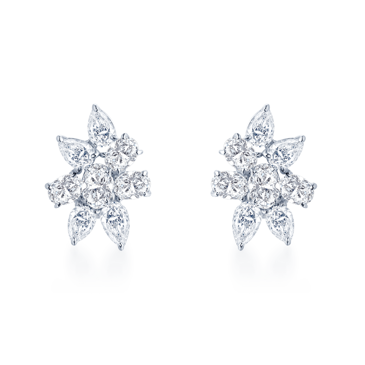 Fancy Shape Diamond Earrings - K.S. Sze & Sons