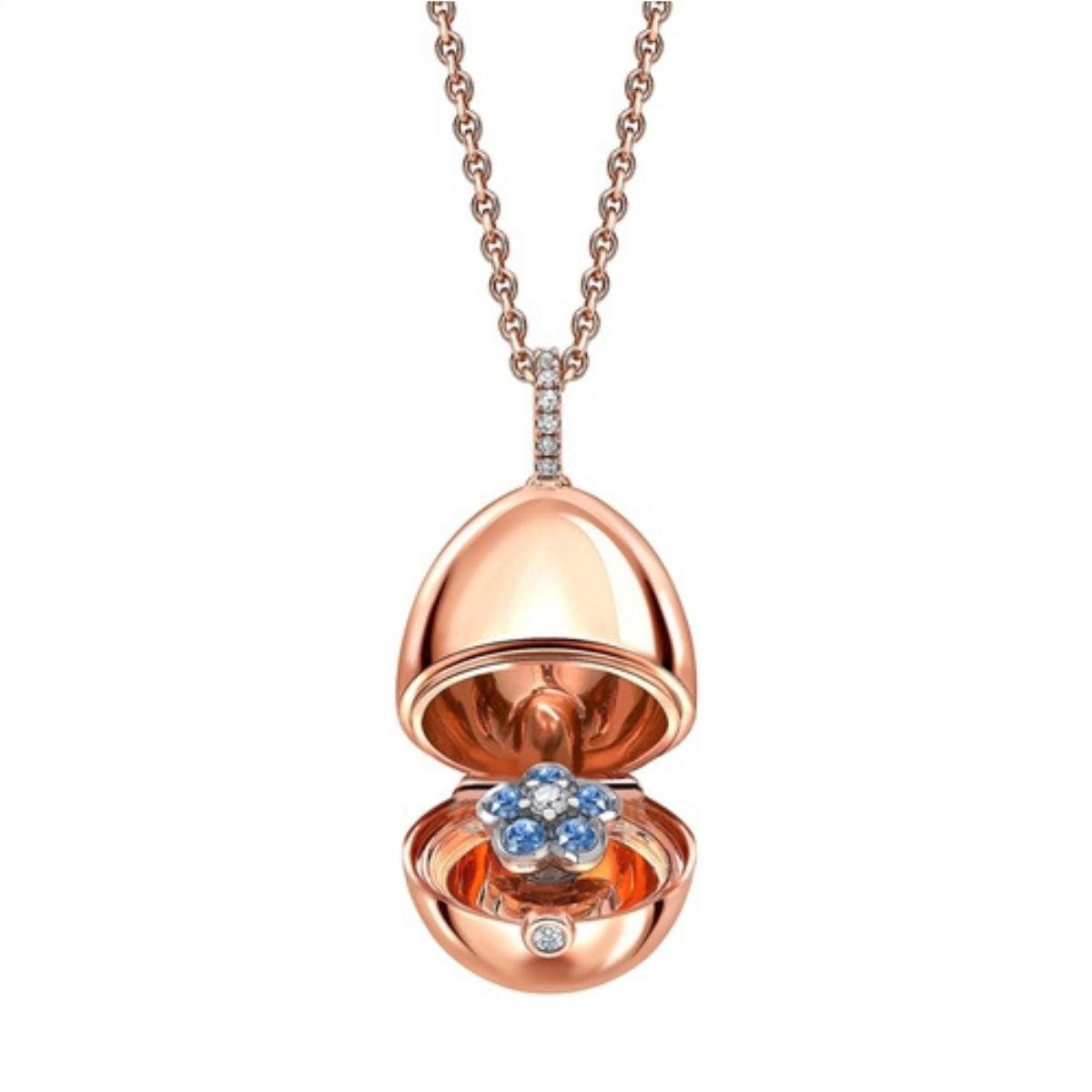 FABERGE Forget Me Not Surprise Locket - K.S. Sze & Sons