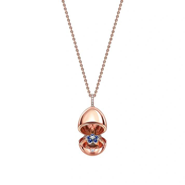 FABERGE Forget Me Not Surprise Locket - K.S. Sze & Sons