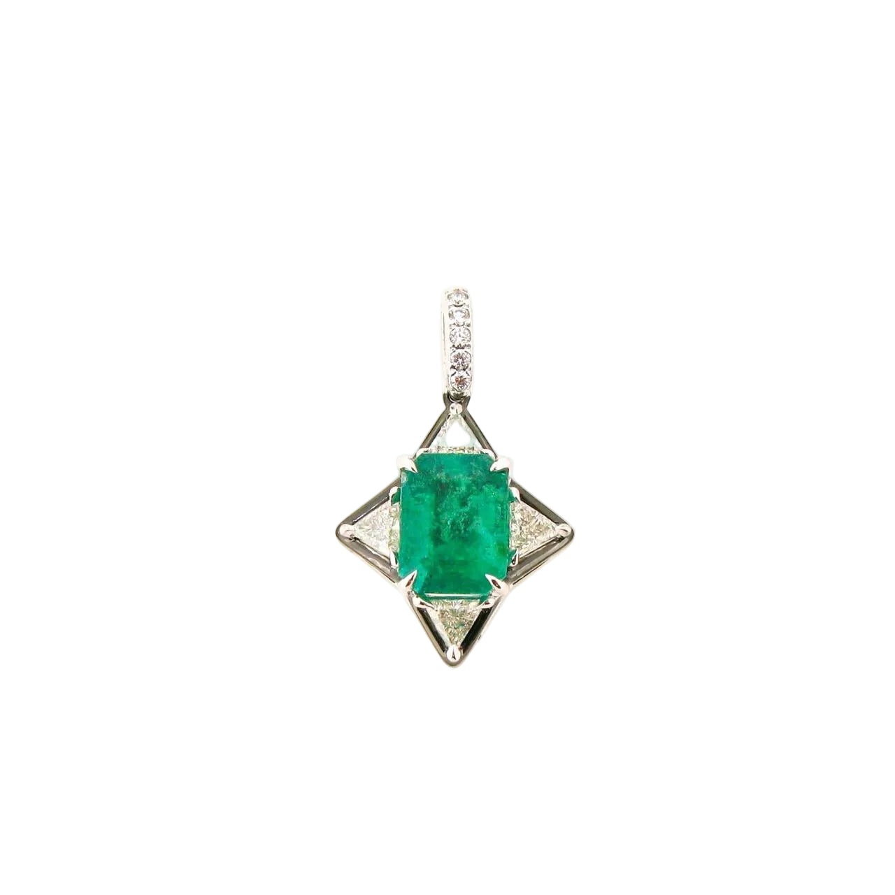 Emerald & Diamond Pendant