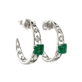 Emerald & Diamond Earrings
