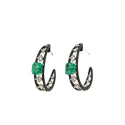 Emerald & Diamond Earrings