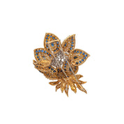 Sapphire & Diamond Brooch - K.S. Sze & Sons