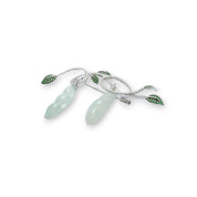 The Jade Feicui Brooch - K.S. Sze & Sons