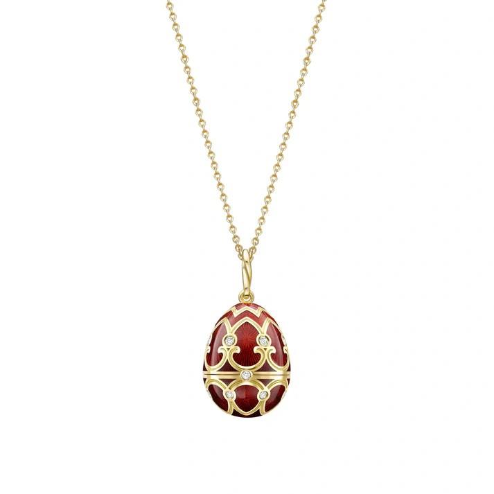 FABERGE Guilloche Enamel Year of the Dragon Surprise Locket - K.S. Sze & Sons