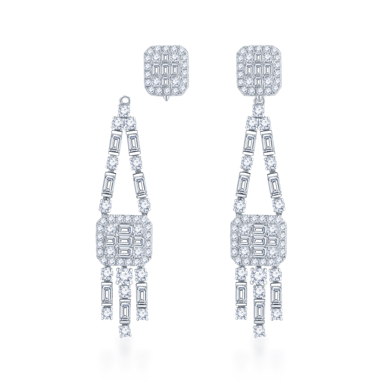 Transformational Diamond Earrings - K.S. Sze & Sons