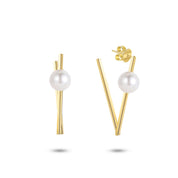 The "V" Earrings - K.S. Sze & Sons