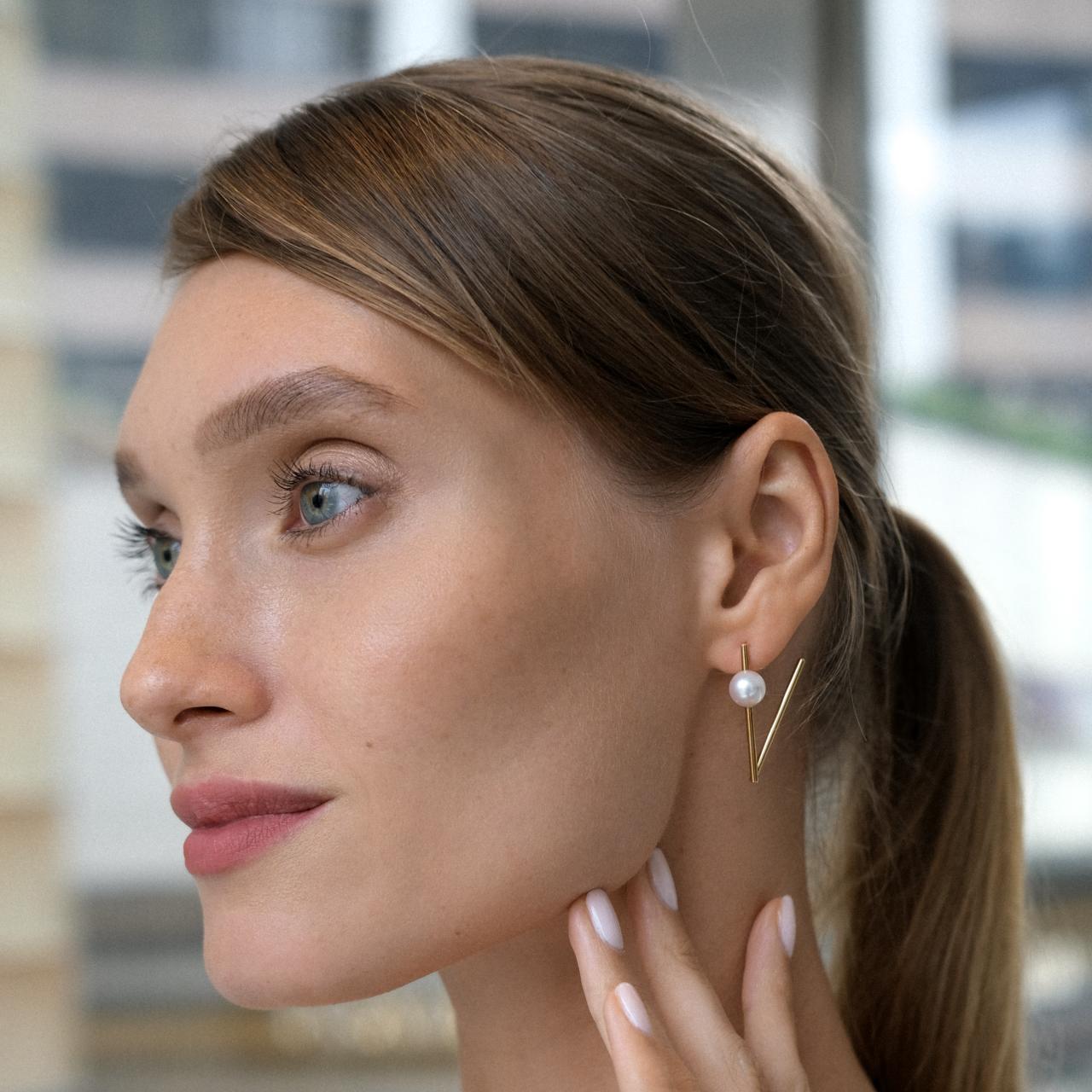 The "V" Earrings