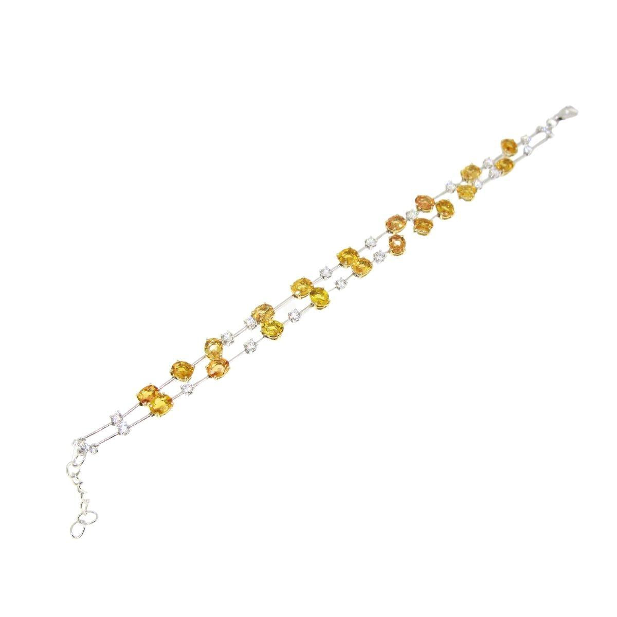 Yellow Sapphire & Diamond Bracelet - K.S. Sze & Sons
