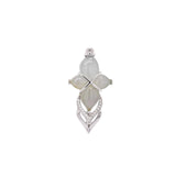 The Cross White Jade Pendant