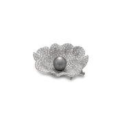 Tahitian Pearl & Diamond  Brooch