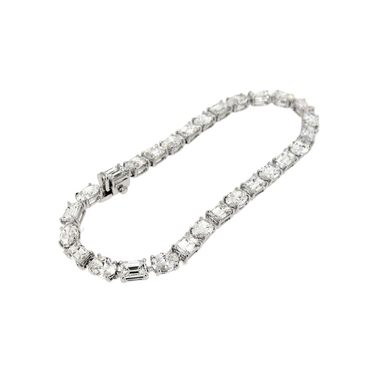 Fancy Shape Diamond Bracelet - K.S. Sze & Sons