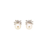 Dimaond Pearl Earrings