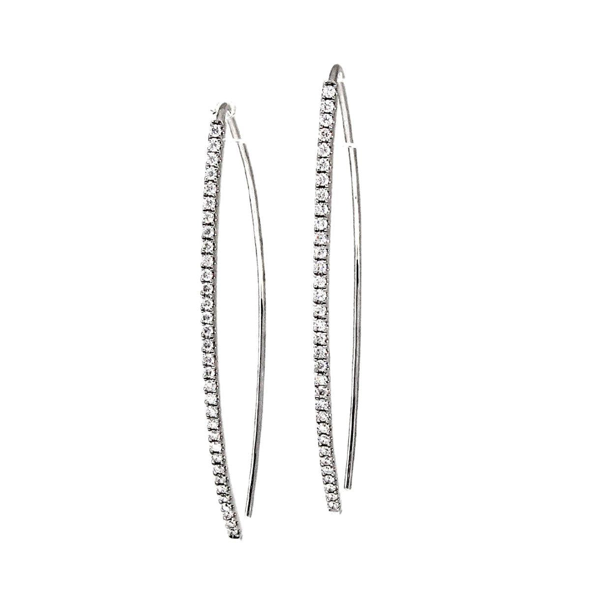 Diamond Hoop Earrings - K.S. Sze & Sons