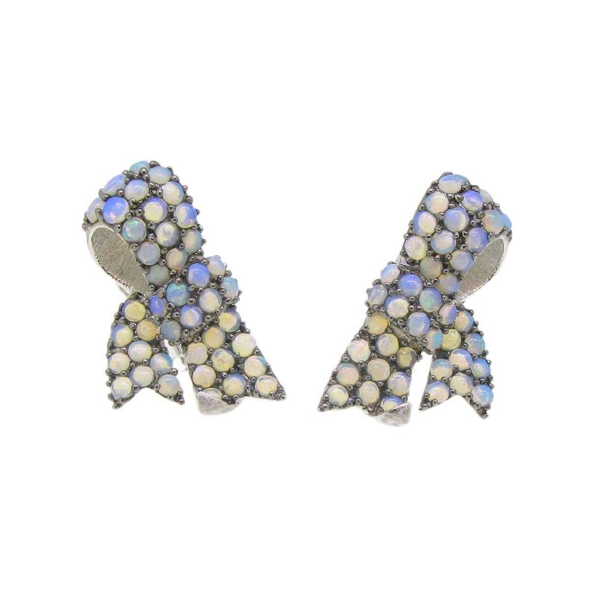Ribbon Opal Earrings - K.S. Sze & Sons