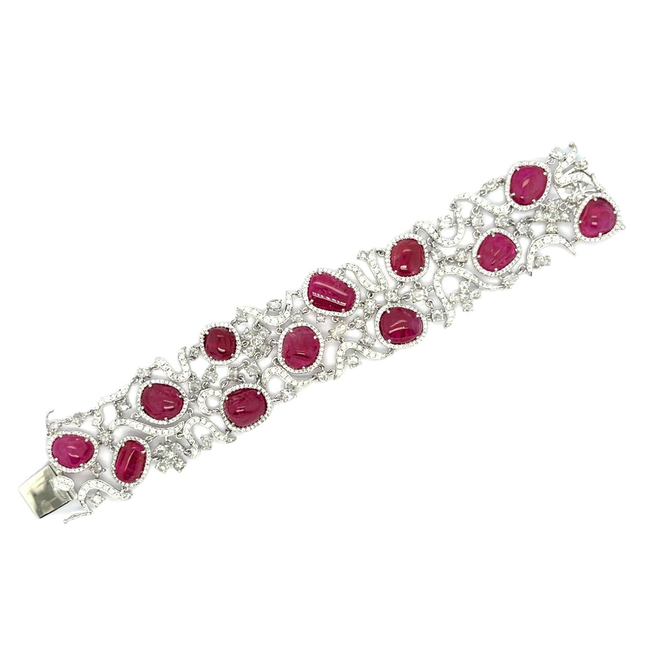 Diamond & Ruby Bracelet - K.S. Sze & Sons