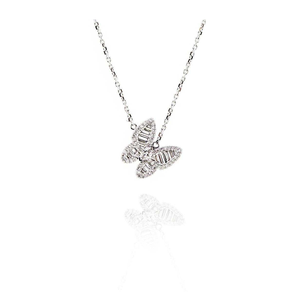 Diamond Butterfly Necklace