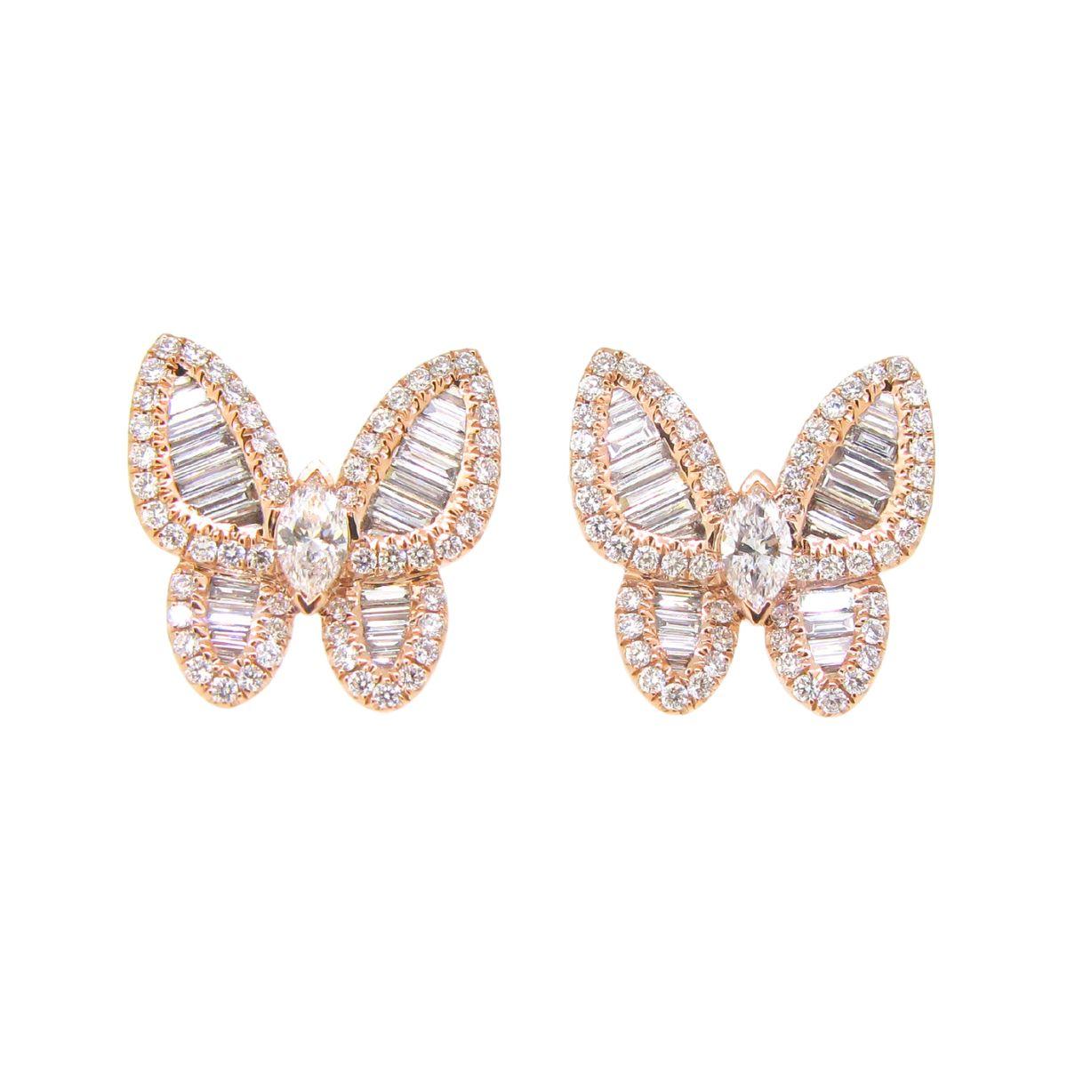 Butterfly Diamond Earrings - K.S. Sze & Sons