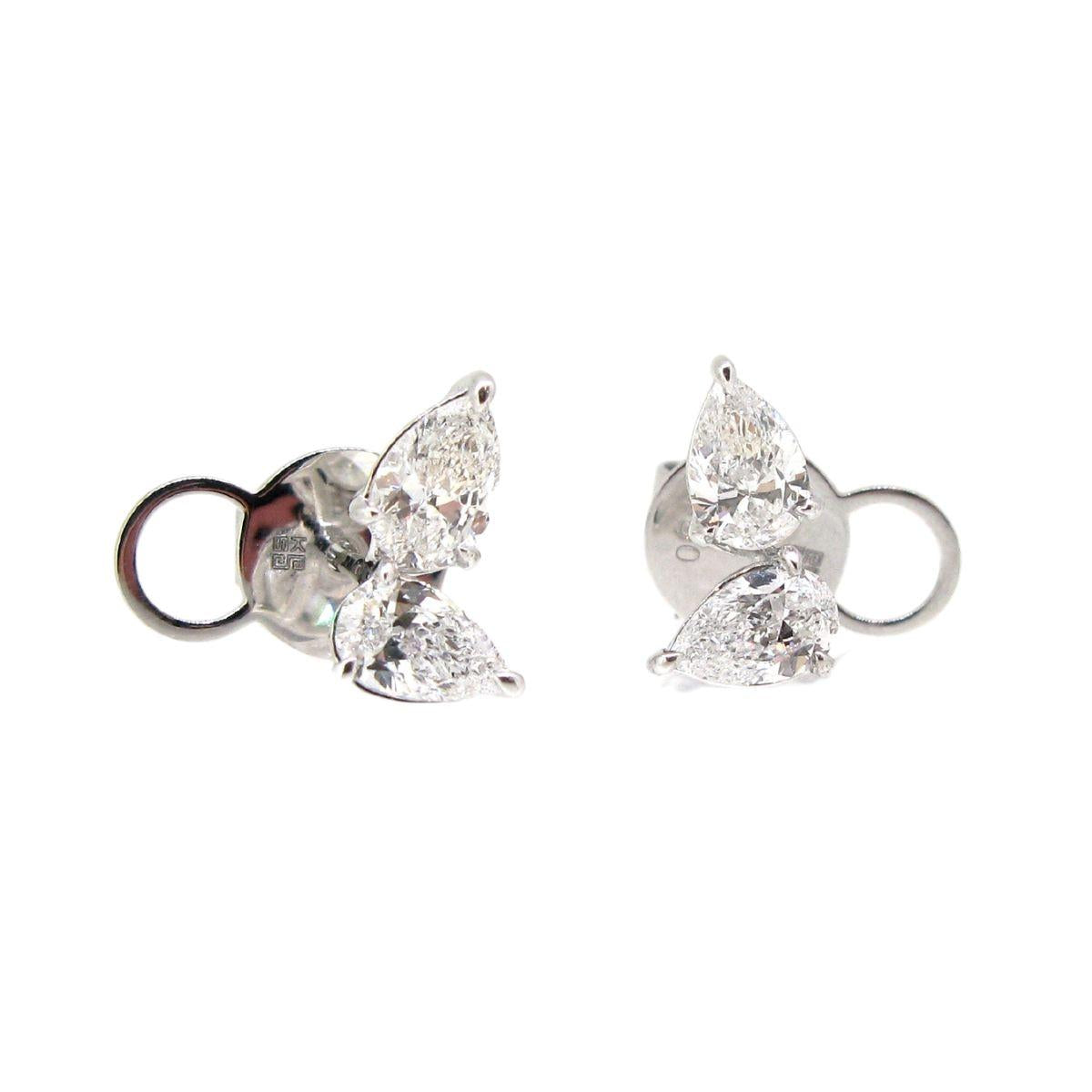 White Diamond Earrings - K.S. Sze & Sons