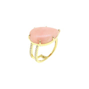 Coral & Diamond Ring - K.S. Sze & Sons