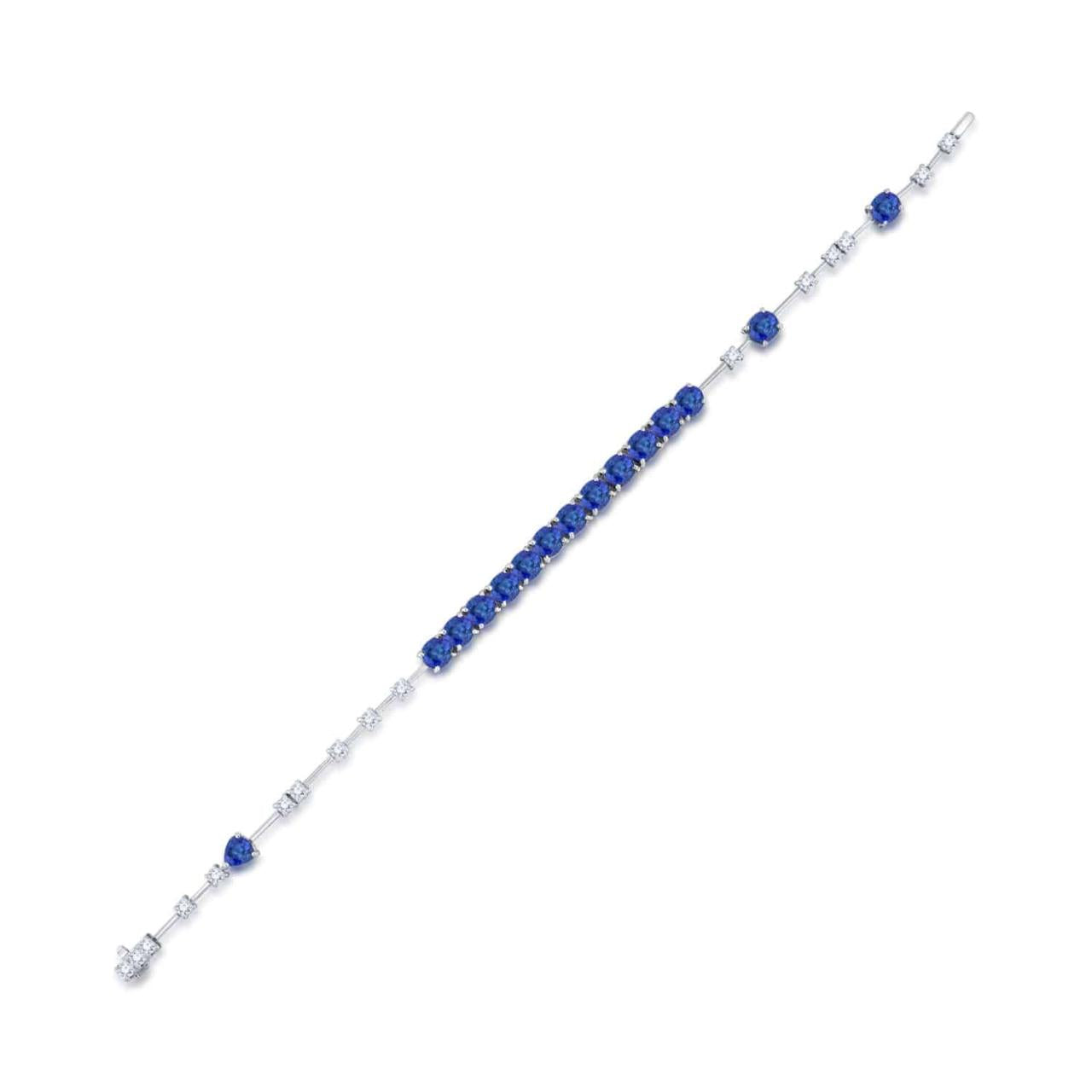 Diamond Sapphire Bracelet - K.S. Sze & Sons