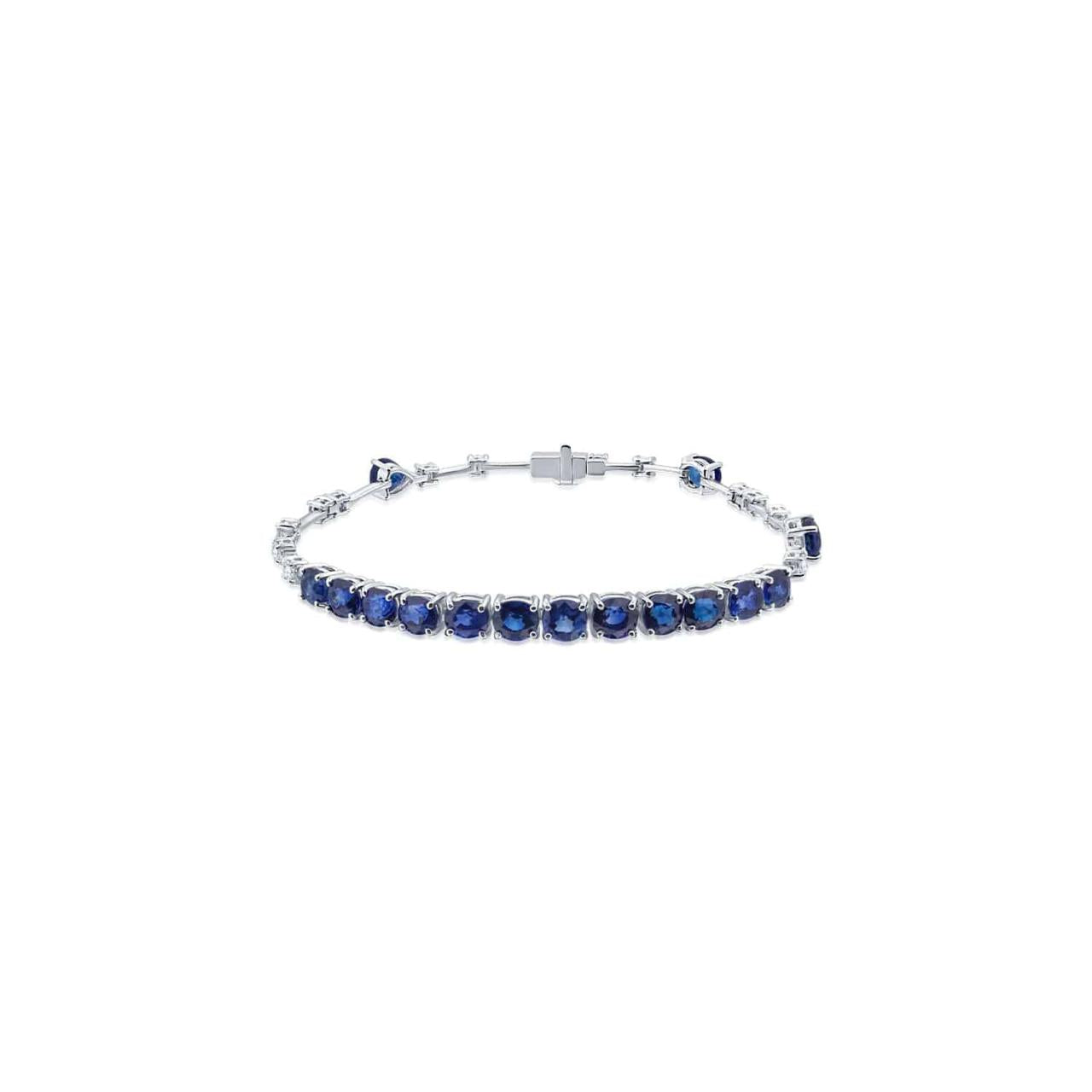 Diamond Sapphire Bracelet - K.S. Sze & Sons