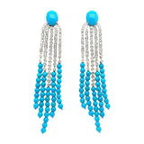 Turquoise & Diamond Earrings