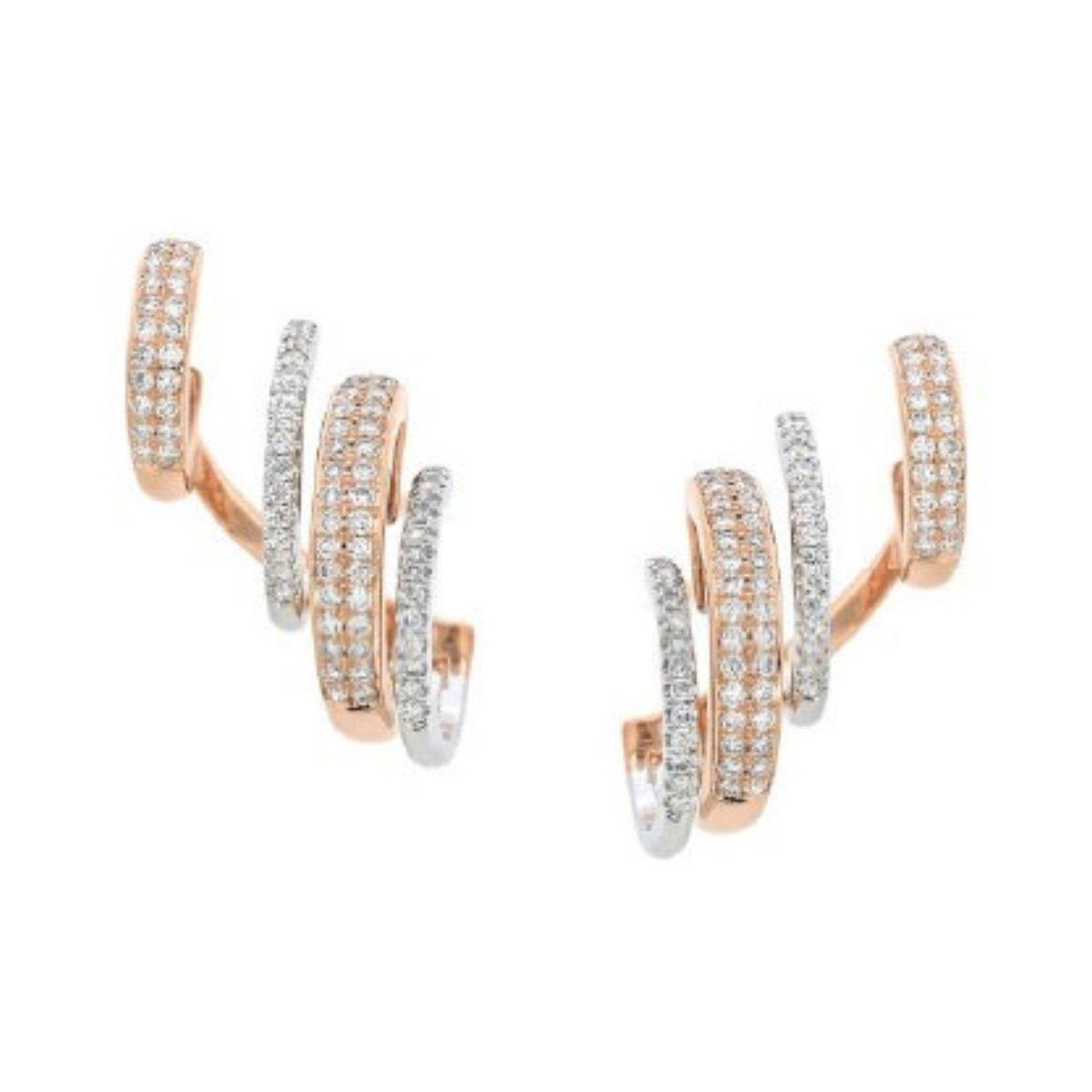 Multiple Hoop Diamond Earrings - K.S. Sze & Sons