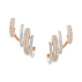 Multiple Hoop Diamond Earrings