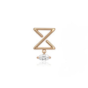 ZERIES1 18K Rose Gold Ear Stud With Marquise Diamond - K.S. Sze & Sons