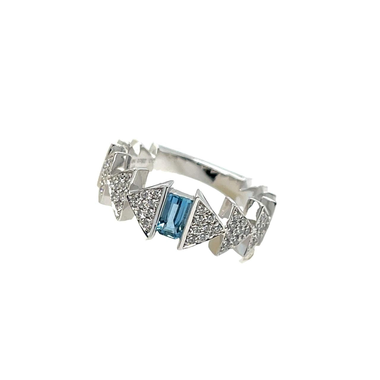 Zeries 2 Aquamarine Ring - K.S. Sze & Sons