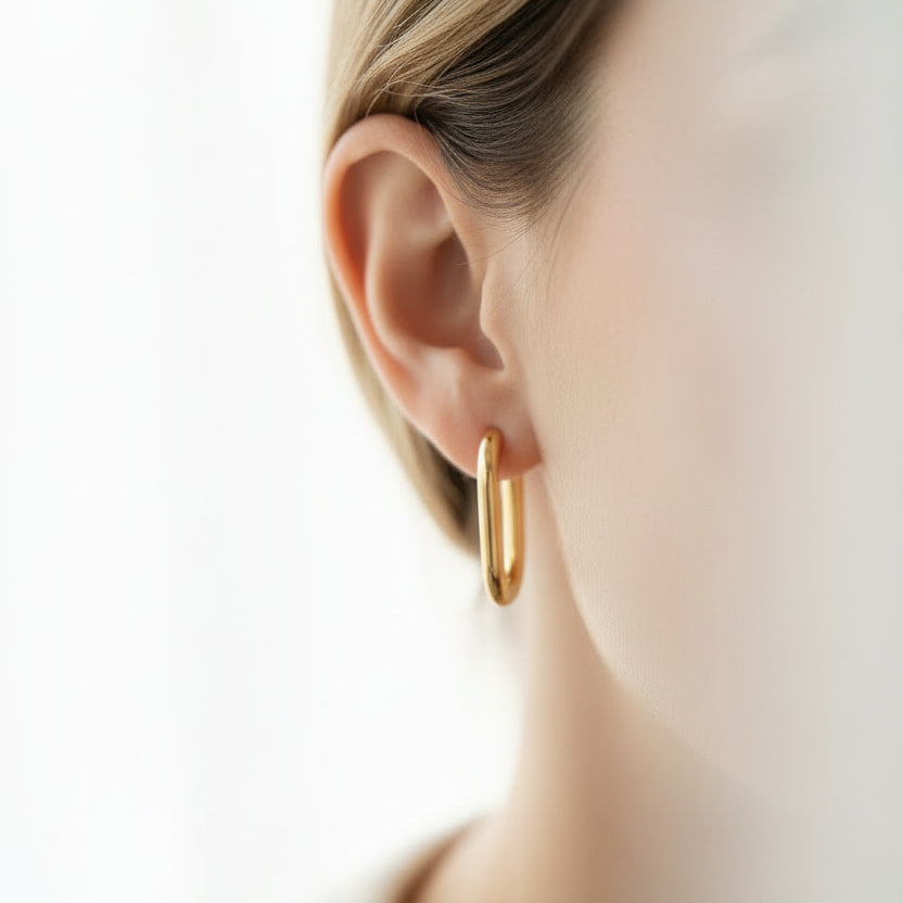 Yellow Gold Hoop Earrings
