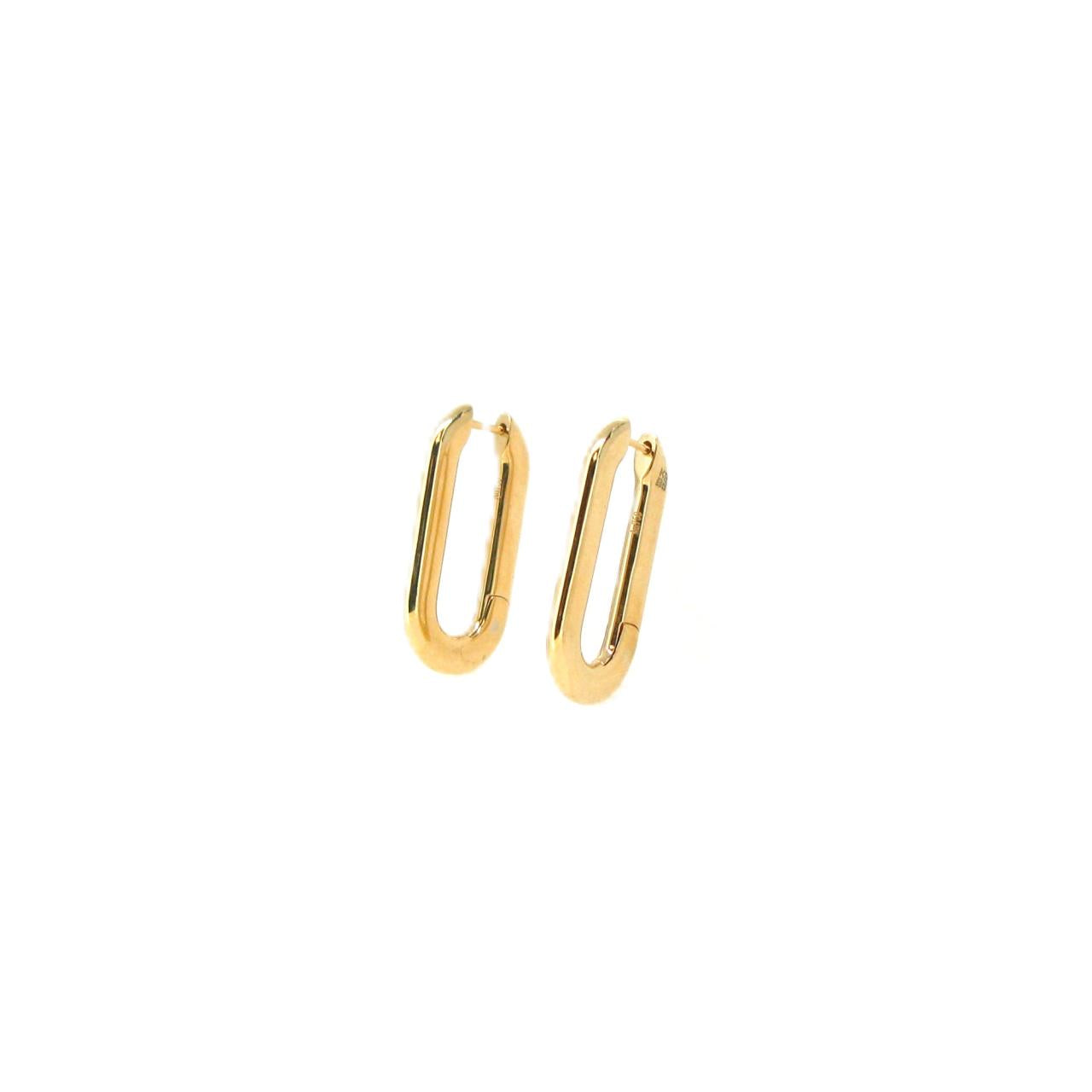Yellow Gold Hoop Earrings - K.S. Sze & Sons
