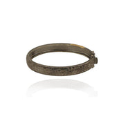 Hammered Diamond Bangle
