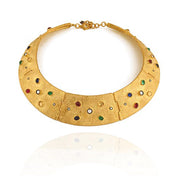 Diamond & Mix Gems Necklace