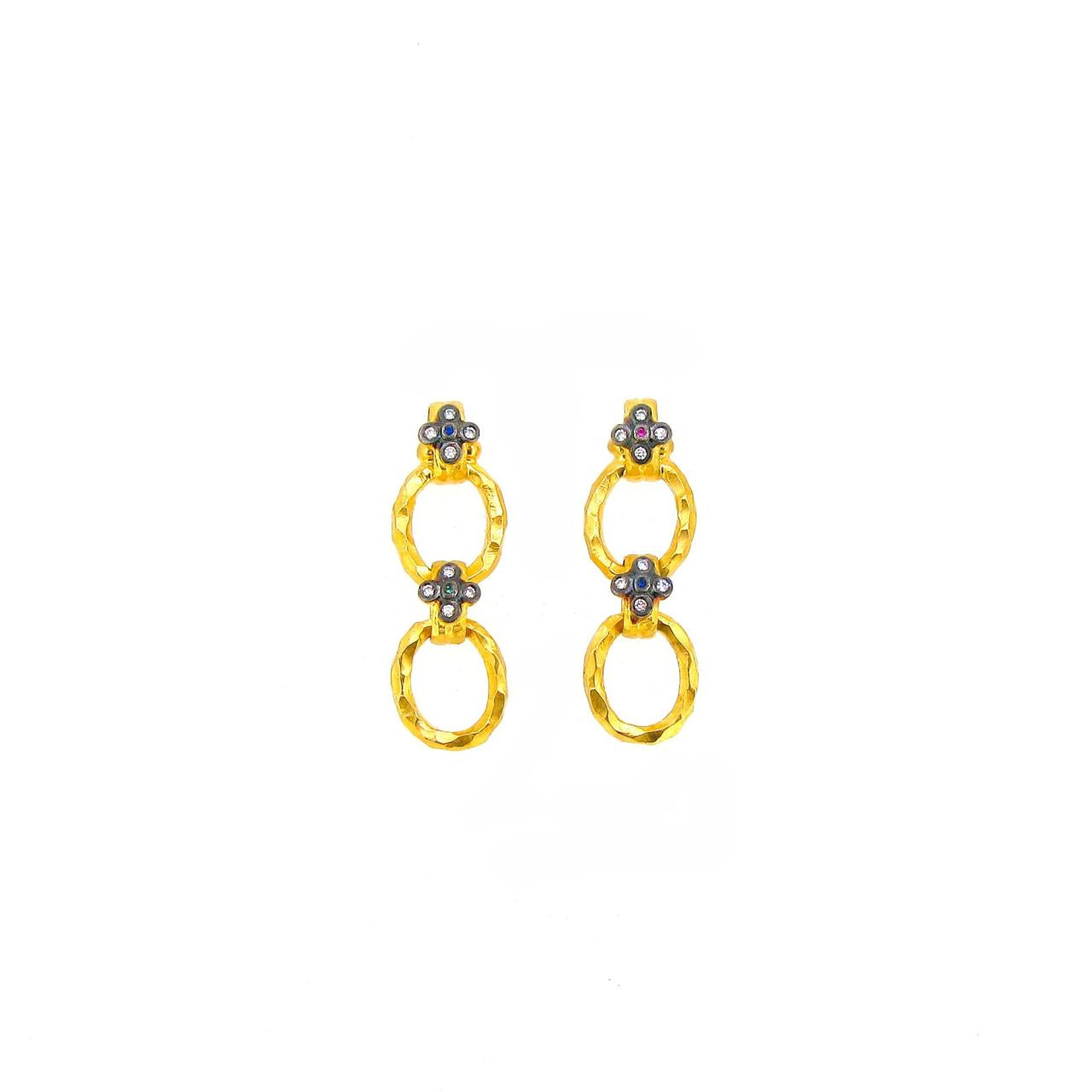 Hammered Chain Earrings
