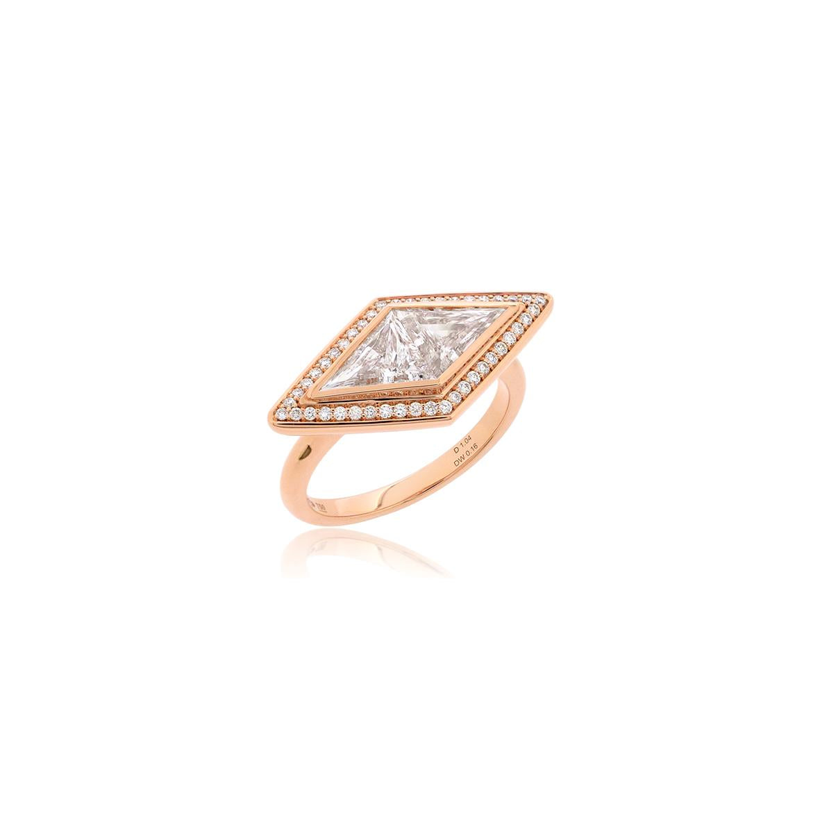Triangle cut Diamond Ring