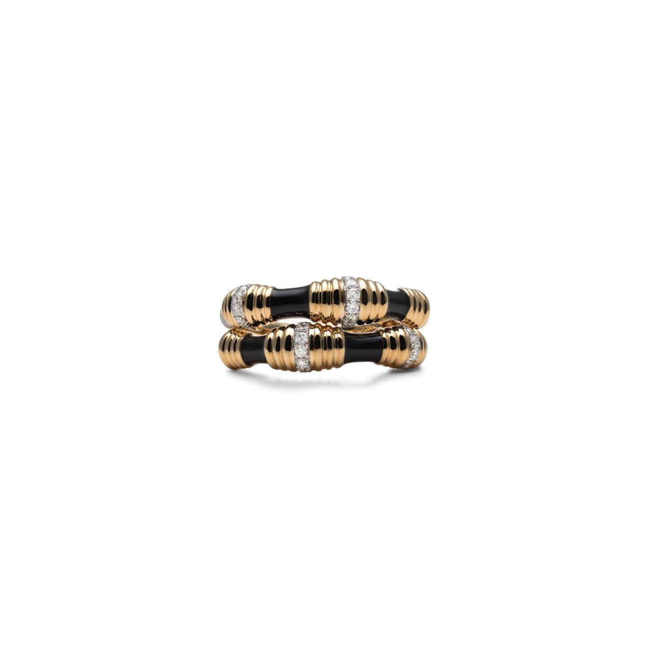 Diamond & Enamel Ring