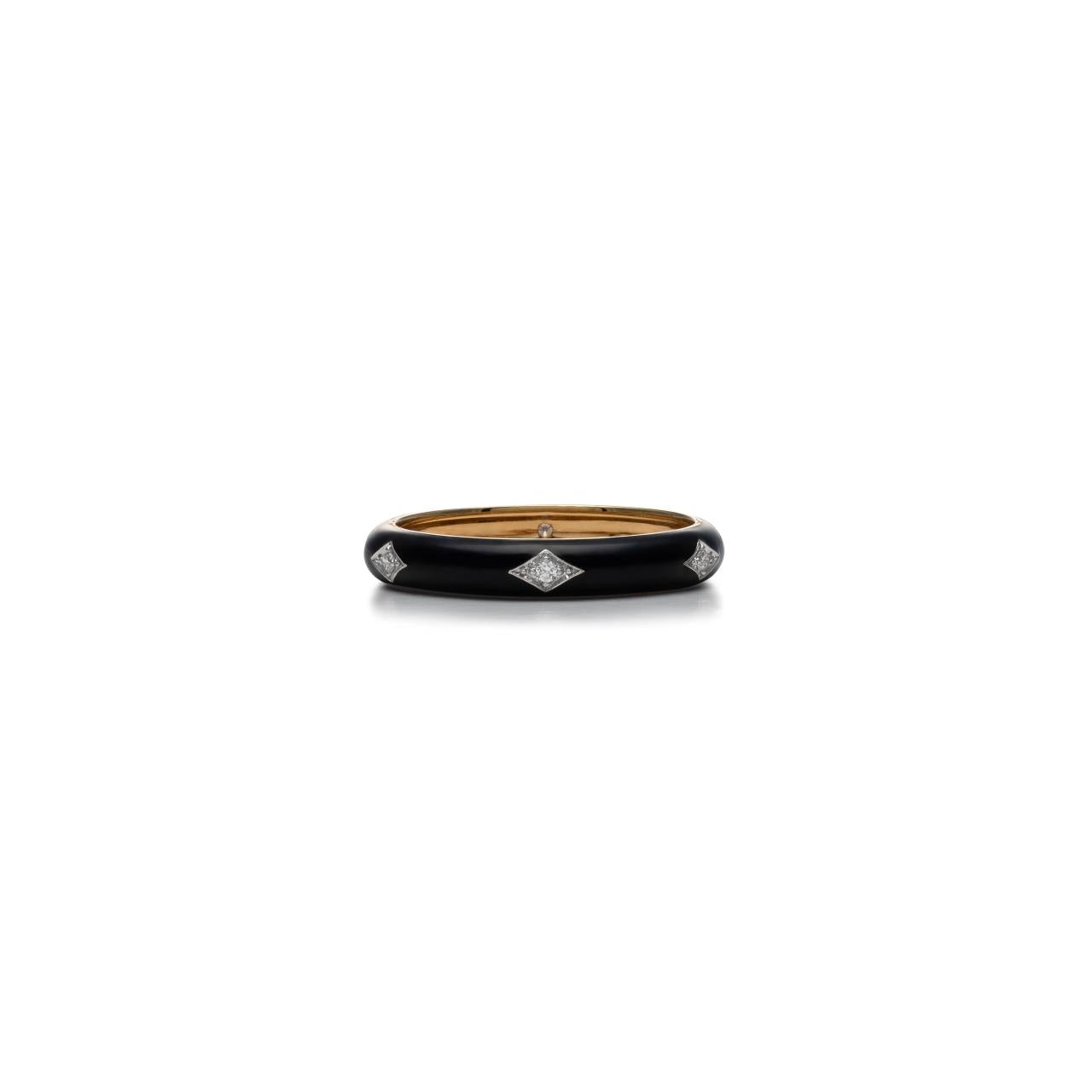 Diamond & Enamel Ring
