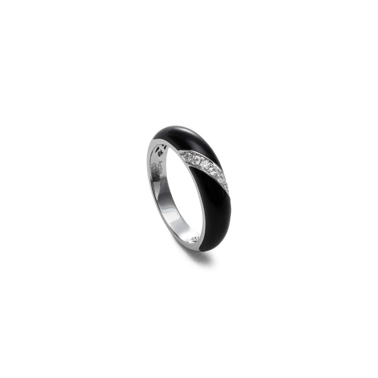 Diamond & Enamel Ring