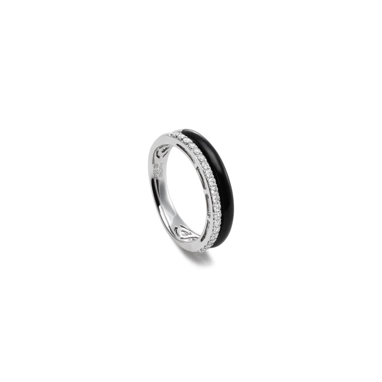 Diamond & Enamel Ring
