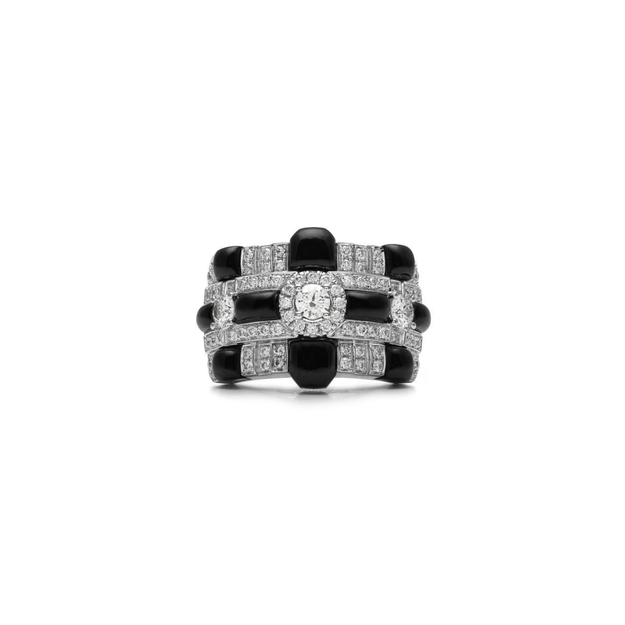 Diamond & Agate Ring