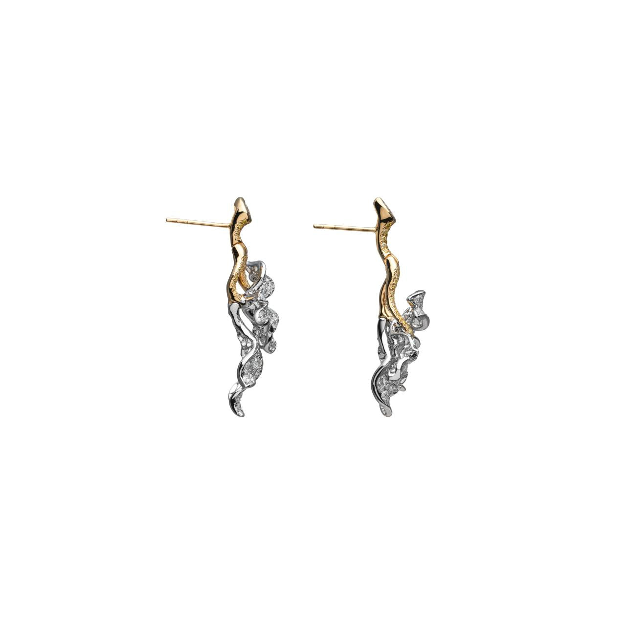 Diamond Floral Earrings