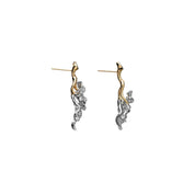 Diamond Floral Earrings