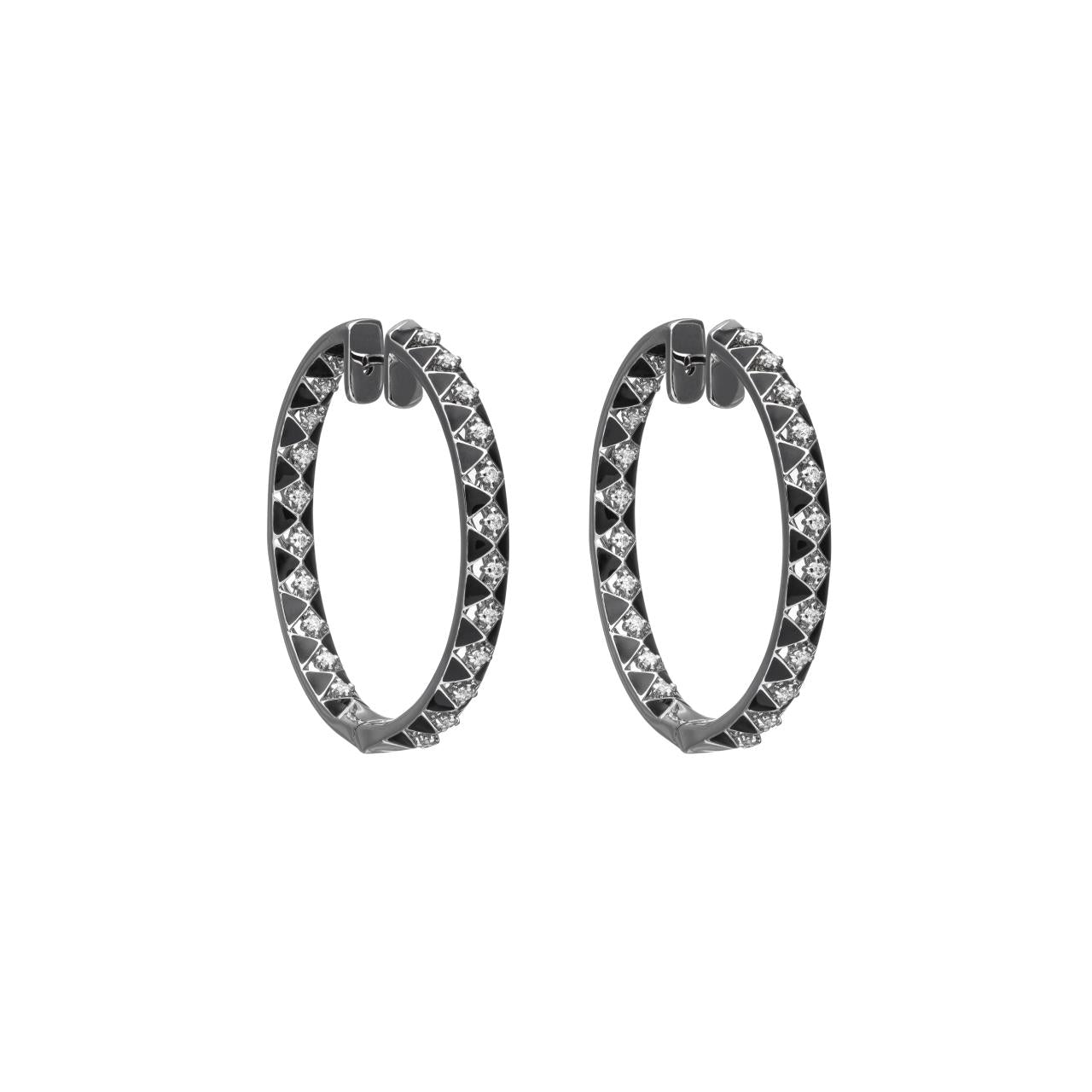 Diamond  & Enamel Earrings