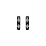 Diamond & Enamel Earrings