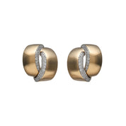 Yellow Gold Diamond Earrings